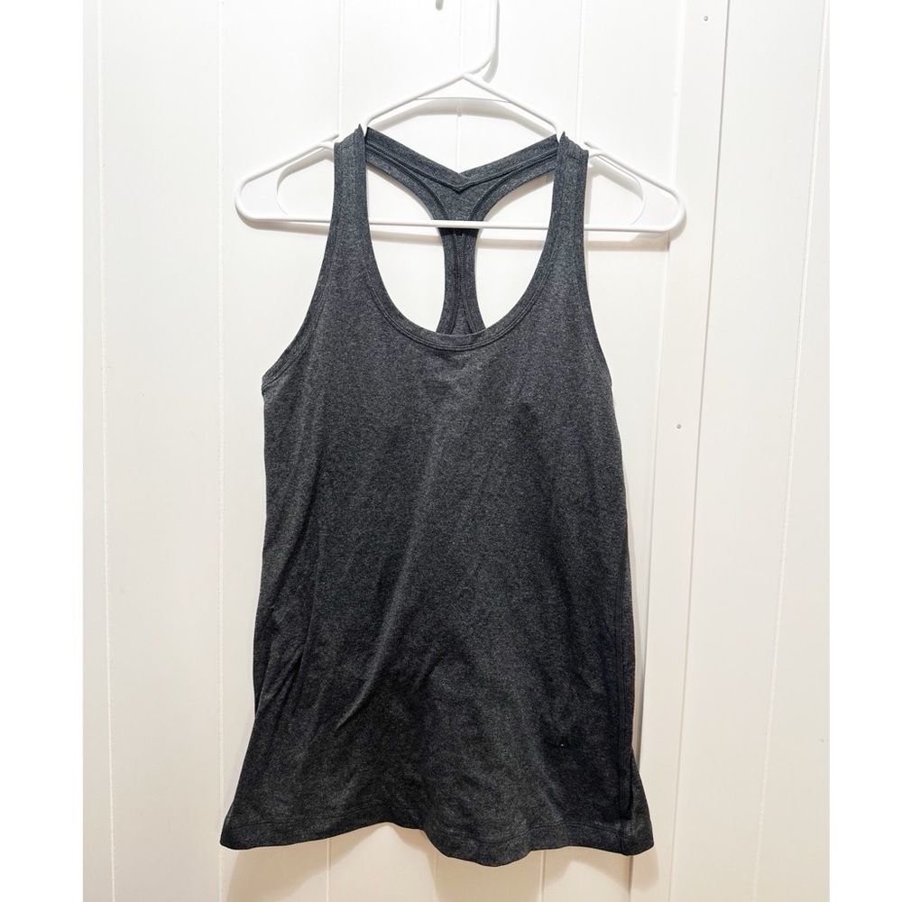 Lululemon racerback tank heathered gray